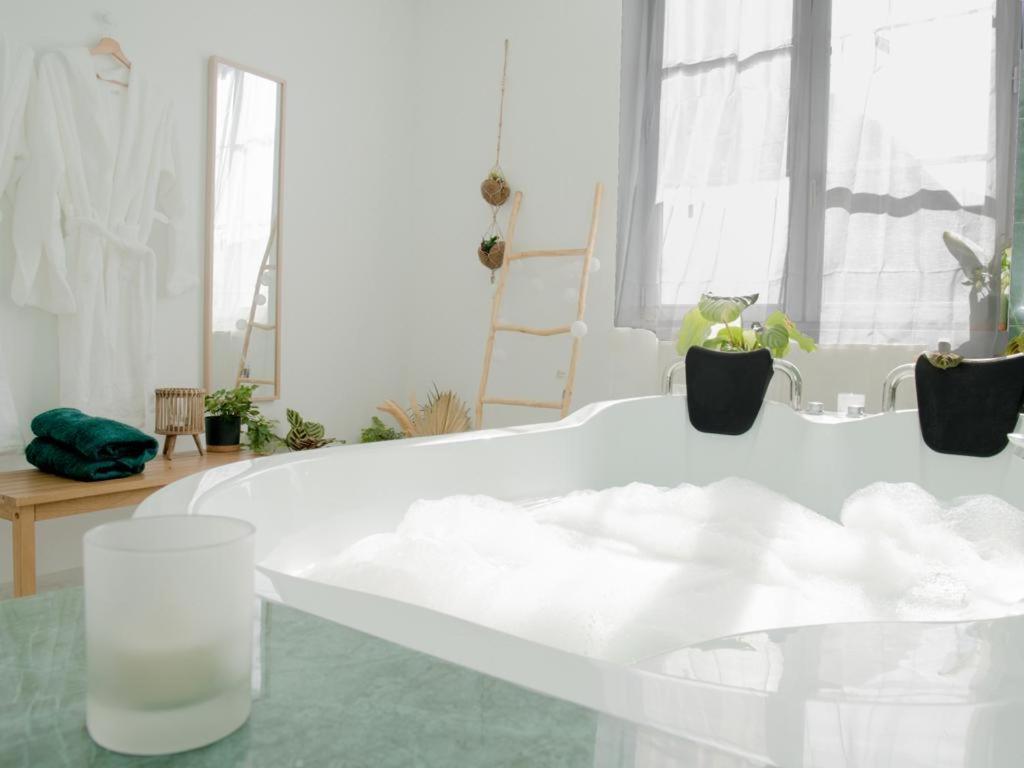 Evasion Tropicale - Studio Avec Spa, Cosy Et Renove Au Coeur De Soissons - 2 Pers Экстерьер фото